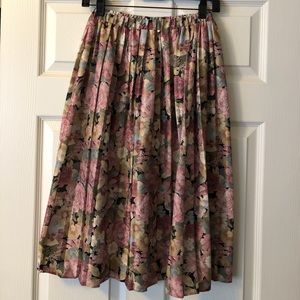 Floral Mid Length Skirt